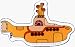 15330 THE BEATLES Yellow Submarine Logo Sticker / Decal Image