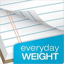 TOPS The Legal Pads, Legal Rule, 8.5 x 11.75 Inches, White, Perforated, 50 Sheets/Pad, 12 Pads/Pack (7533)