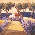 Eurographics KK2108 Karsten Kirchner, Un Parfum De Lavande 30 x 30 cm, Hochwertiger Kunstdruck
