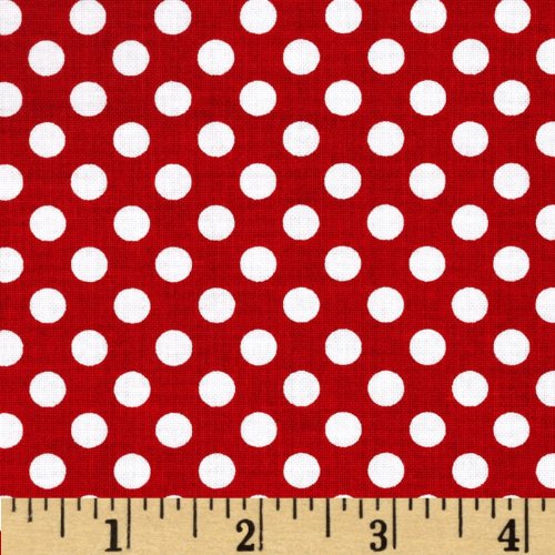 Riley Blake Dots Small Red Fabric