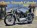 Classic Triumph Motorcycle Calendar 2009