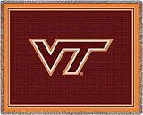 IMAGE OF Virginia Tech Initials - 69 x 48 Blanket/Throw - Virginia Tech Hokies