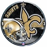 NFL New Orleans Saints 18-Inch High Definition Clock