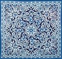 Grateful Dead Blue Bear Mandala Tapestry 60x60