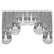 Heritage Lace Lighthouse 72-Inch Wide by 32-Inch Drop Swag Pair, White