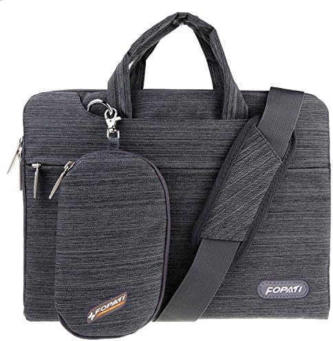 Shoulder Macbook Case,Animov Multi-functional Laptop Shoulder Bag Briefcase Carry Case for 15-15.6 inch Laptop Notebook MacBook Pro/Pro Retina Display Chromebook with Handle and Pockets - Black
