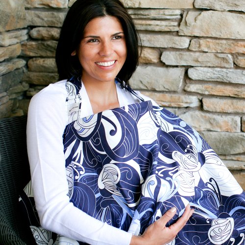 Imagen 2 de Bébé au lait CBMAR - Capa de lactancia, diseño estampado, color azul