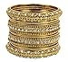 Amazing Traditional Indian Bollywood Style Antique Gold Plated Polki Bangle Jewelry (2.6)