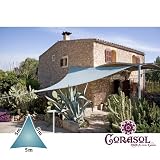 Produkt-Bild: Corasol Premium Sonnensegel, 5x5x5m, dreieckig, taubenblau