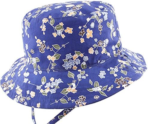 Girls Small Fully Reversible Breathable Cotton Beach Bucket Hat