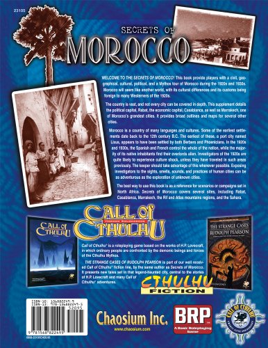 Cover image : Secrets of Morocco: Eldritch Explorations in the Ancient Kingdom (Call of Cthulhu)