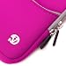 61ToqCym1WL. AA75  Magenta   Gray Trim Slim Protective Soft Neoprene Cover Carrying Case Sleeve with Extra Pocket // Fits Anywhere// For Amazon Kindle Fire Full Color 7 Multi touch Display, Wi Fi (Newest Tablet) + Includes a Crystal Clear High Quality HD Noise Filter Ear buds Earphones Headphones ( 3.5mm Jack )