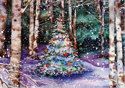 Festive Forest Holiday Boxed Cards (Christmas Cards, Holiday Cards, Greeting Cards) (Deluxe Boxed Holiday Cards)