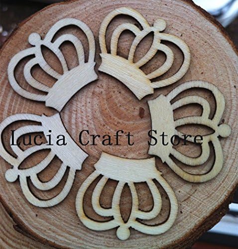 2*6pcs/lot 24*30mm Natural Color Wood Imperial Crown DIY Jewelery &amp; Home Decoration Accessories