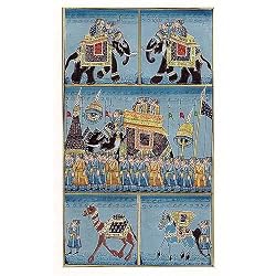 Indian Art Miniatures Paintings Drawings & Water Color