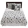 Graffiti Floral Bedding Collection - Black