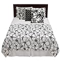 Graffiti Floral Bedding Collection - Black