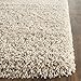 SAFAVIEH California Shag Collection Accent Rug - 3' x 5', Beige, Non-Shedding & Easy Care, 2-inch Thick Ideal for High Traffic Areas in Entryway, Living Room, Bedroom (SG151-1313)