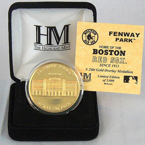 Highland Mint Boston Red Sox Commemorative Stadium Coin