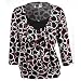 Misses Bay Studio Red Circle Print Medallion Duet Top