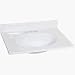 Sunnywood Prod. OB2519330 Solid White Cultured Marble Vanity Top
