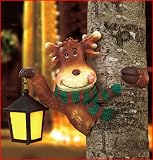 Holiday Solar Reindeer Tree Hugger
