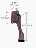 CRL Dark Bronze Finish 4 Door Mounted Heavy-Duty Kick-Down Door Holder
