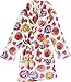 Shopkins Little Girls Fleece Bathrobe Robe (10, SPK White/Pink)