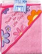 Luvable Friends Thank Heaven Hooded Bath Wrap, Pink