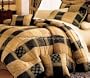 11PC BLACK JEWEL PATCHWORK COMFORTER BED IN A BAG QUEEN