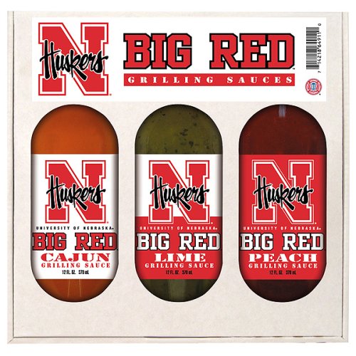 University of Nebraska Cornhuskers Grilling Gift Set by Hot Sauce Harrys