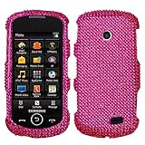 Rhinestones Protector Case for Samsung Solstice II SGH-A817, Magenta Full D ....