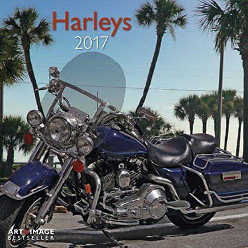 Harley Davidson OFFICIAL 2017 CALENDAR + Harley Davidson Fridge Magnet