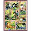 Cat Afghan 1000+pc Jigsaw Puzzle by Linda Picken