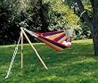 64 Wooden Tepee Stand for Hanging Hammocks - Natural Finish