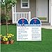 VictoryStore Yard Sign Outdoor Lawn Decorations: Ten Commandments Shaped Yard Sign with Stakes