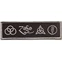 Led Zeppelin 4 Symbols Sew On or Iron On Embroidered Patch