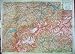 1941 COLOUR MAP SWITZERLAND BERN BASEL ZURICH MULHOUSE