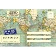 Cavallini Map of the World Letter Set