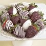 12 Golden State Valentine's Day Chocolate Covered Strawberries - FREE OVERNIGHT Shipping