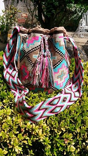 Mochila Wayuu Bag 100% Handmade by Realwayuu. Large Size Boho Bag, Summer Bag, Shoulder Bag. FREE SHIPPING WITHIN THE US.