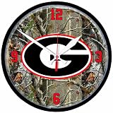 NCAA Georgia Bulldogs Round Clock