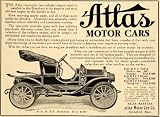 1908 Ad Atlas Antique Runabout Car Horsepower Pricing - Original Print Ad