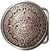 AZTEC CALENDAR BELT BUCKLE + display stand