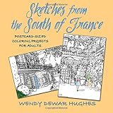 sketches from the south of france postcard sized coloring projects for adults