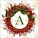 Berry Wreath Monogram Cocktail Napkins