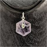 Amethyst Dragon Pendant Natural Stone Rock Jewelry