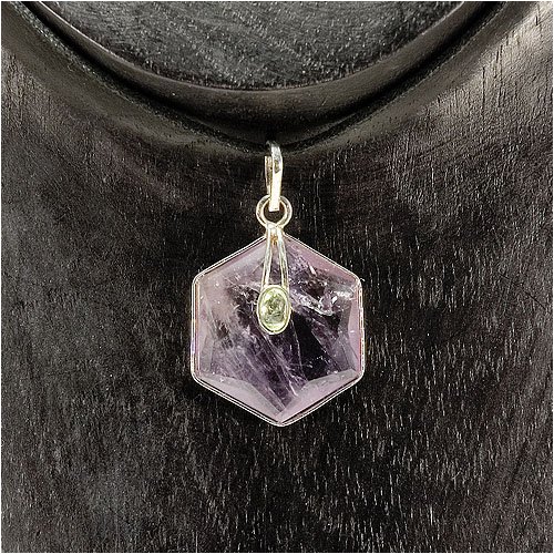 Amethyst Dragon Pendant Natural Stone Rock Jewelry