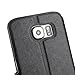 Galaxy S6 Case, EnGive Premium Slim Flip Imitation Leather Cover for Samsung Galaxy S6 G920 (Black)