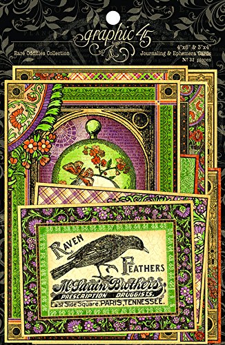 Graphic 45 Rare Oddities Ephemera Cards - Item 4501157